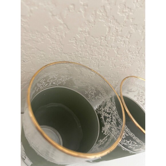 2 Vintage Wedgwood Wedgewood Jasperware Hellenic Jeanette Green Greek Glasses - Picture 3 of 4